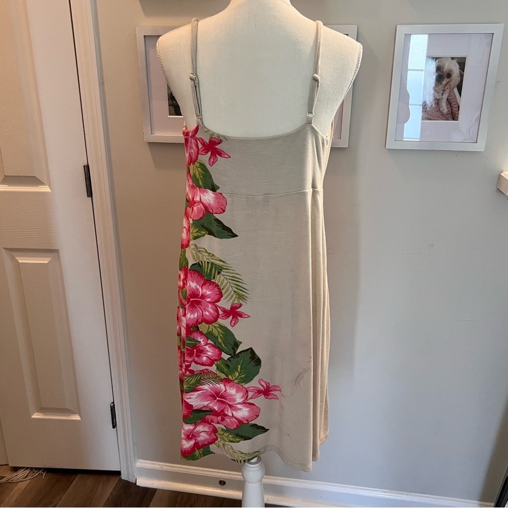 Margaritaville summer sleeveless dress size medium, tropical floral - Picture 4 of 7